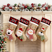 2026 Personalized Christmas Stockings, Embroidered Family Name Stockings, Knit Christmas Custom Holiday Stocking, Xmas Mantel Decor Gift