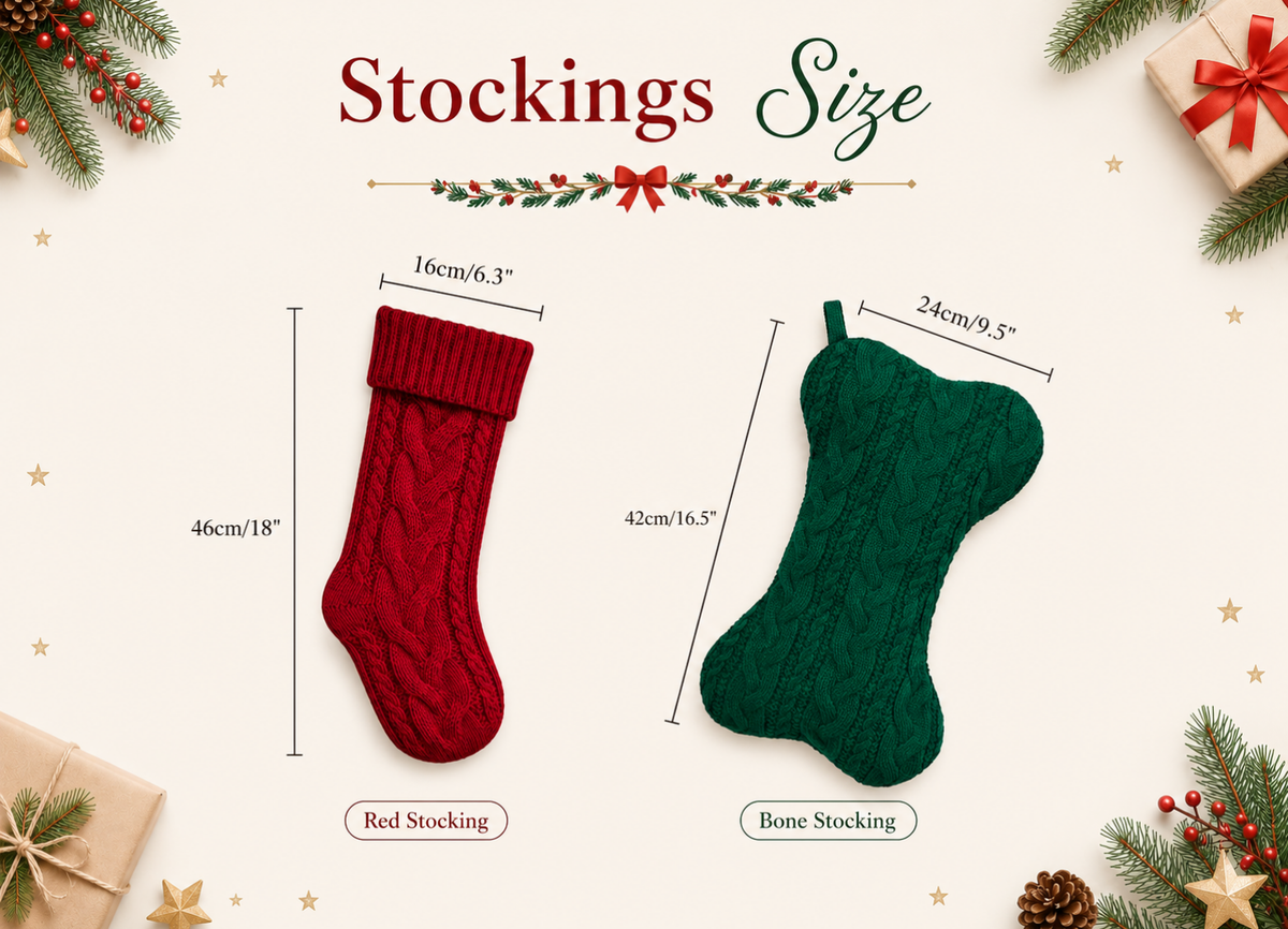 2026 Personalized Christmas Stockings, Xmas Embriodered Family Name Knit Holiday Stockings Gift, Custom Home Decor