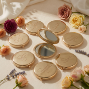 Personalized Compact Mirror, Bridesmaid Mirror Gift, Custom Initial Pocket Mirror, Wedding Favor, Monogram Makeup Mirror, Bridal Shower Gift