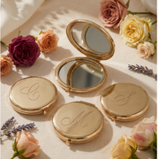 Personalized Compact Mirror, Bridesmaid Mirror Gift, Custom Initial Pocket Mirror, Wedding Favor, Monogram Makeup Mirror, Bridal Shower Gift