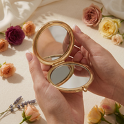 Personalized Compact Mirror, Bridesmaid Mirror Gift, Custom Initial Pocket Mirror, Wedding Favor, Monogram Makeup Mirror, Bridal Shower Gift